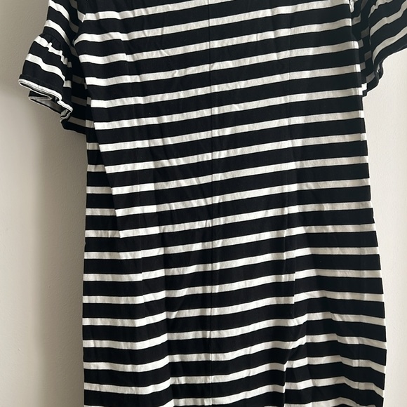 J.Crew Factory Size XS Striped Dress with Flutter Sleeves - Picture 10 of 17